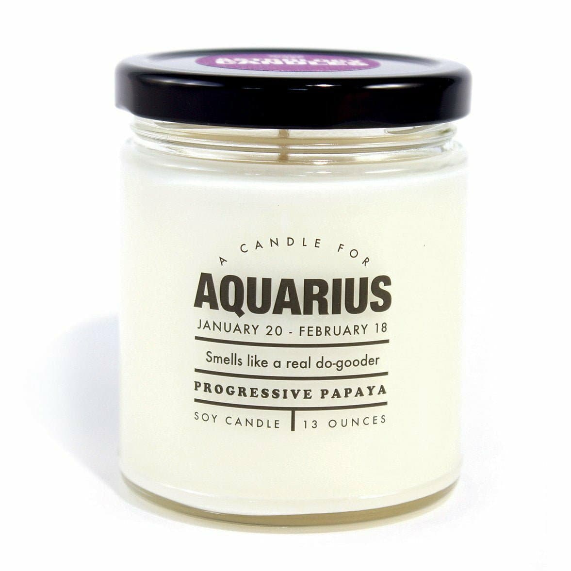 Whiskey River Zodiac Candle: Aquarius - HER Home Design Boutique